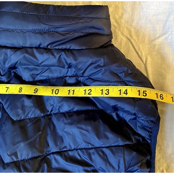 Heated Puffer Vest Changeown Sleeveless Blue USB Zip Mens XS S Snowboard Ski - Picture 9 of 16